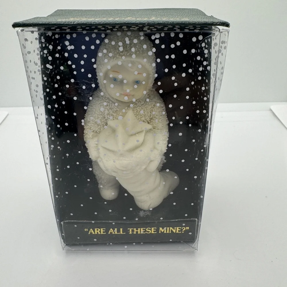 Vintage 80s Snowbabies‎ Are All These Mine Boxed Dept 56 Baby Christmas Stocking